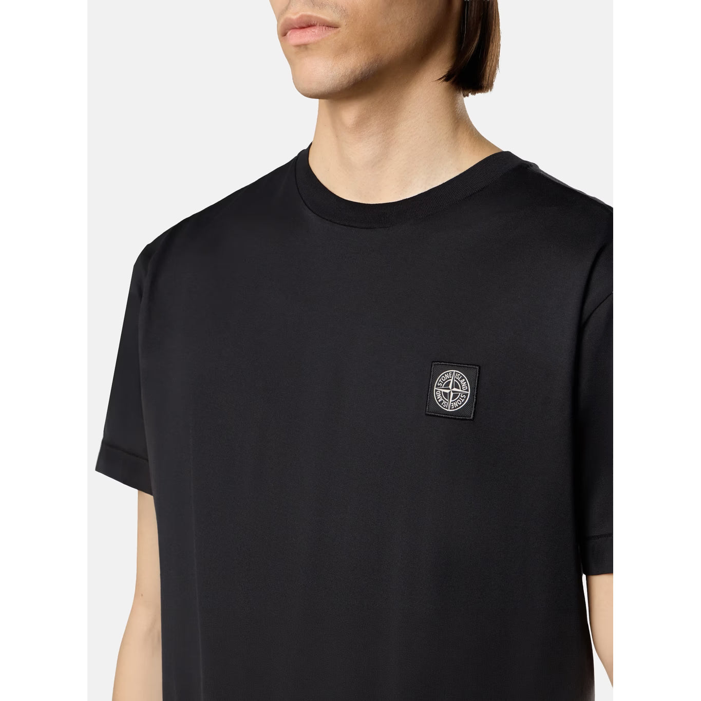 T-Shirt Stone Island - À patch logo - Noir