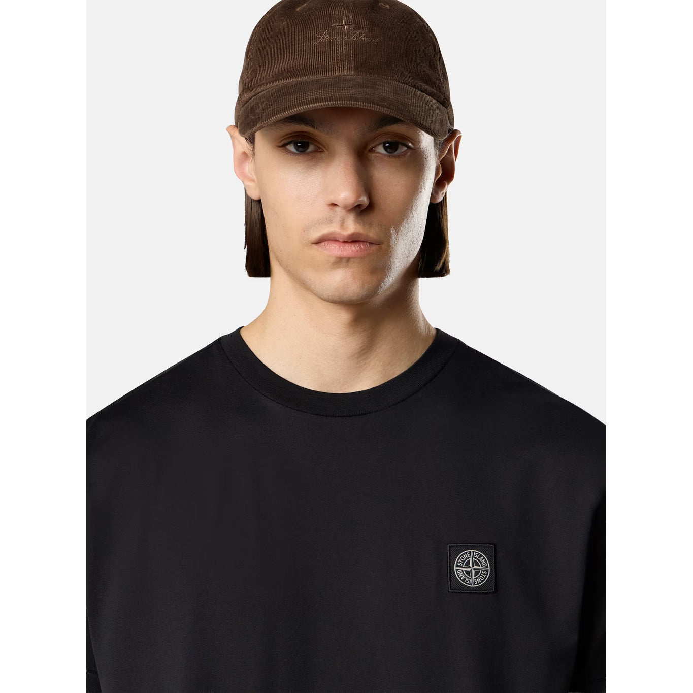 T-Shirt Stone Island - À patch logo - Noir