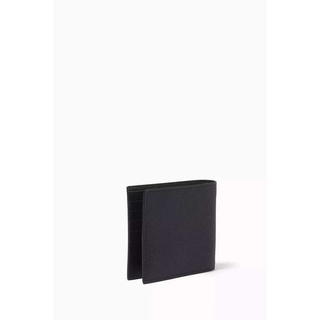Portefeuille Prada - Cuir - Logo en relief - Noir
