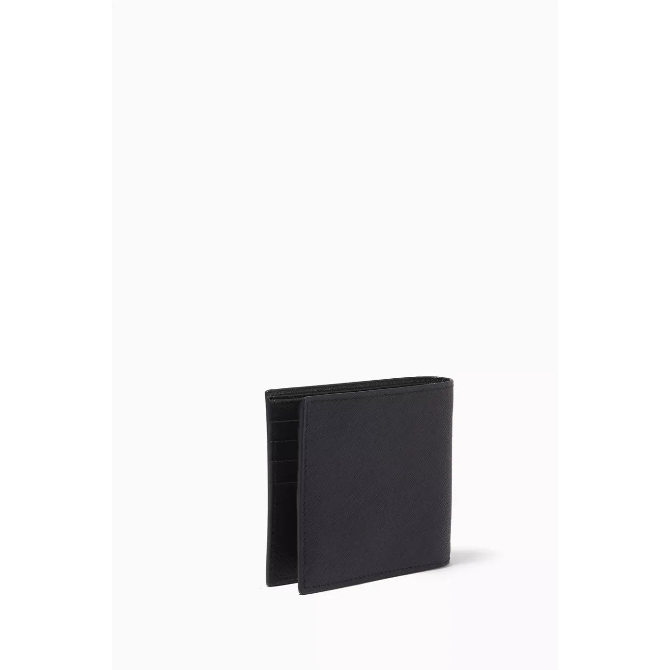 Portefeuille Prada - Cuir - Logo en relief - Noir