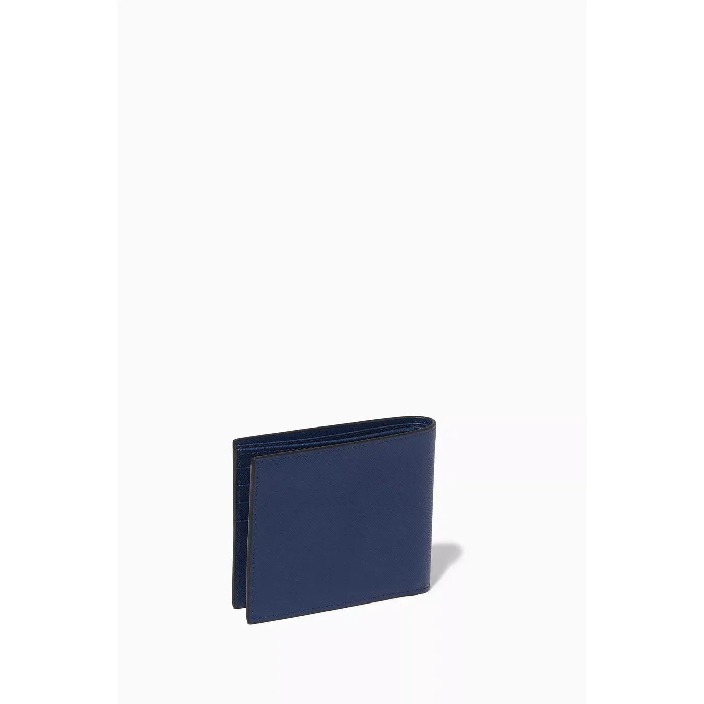 Portefeuille Prada - Cuir - Logo en relief - Bleu