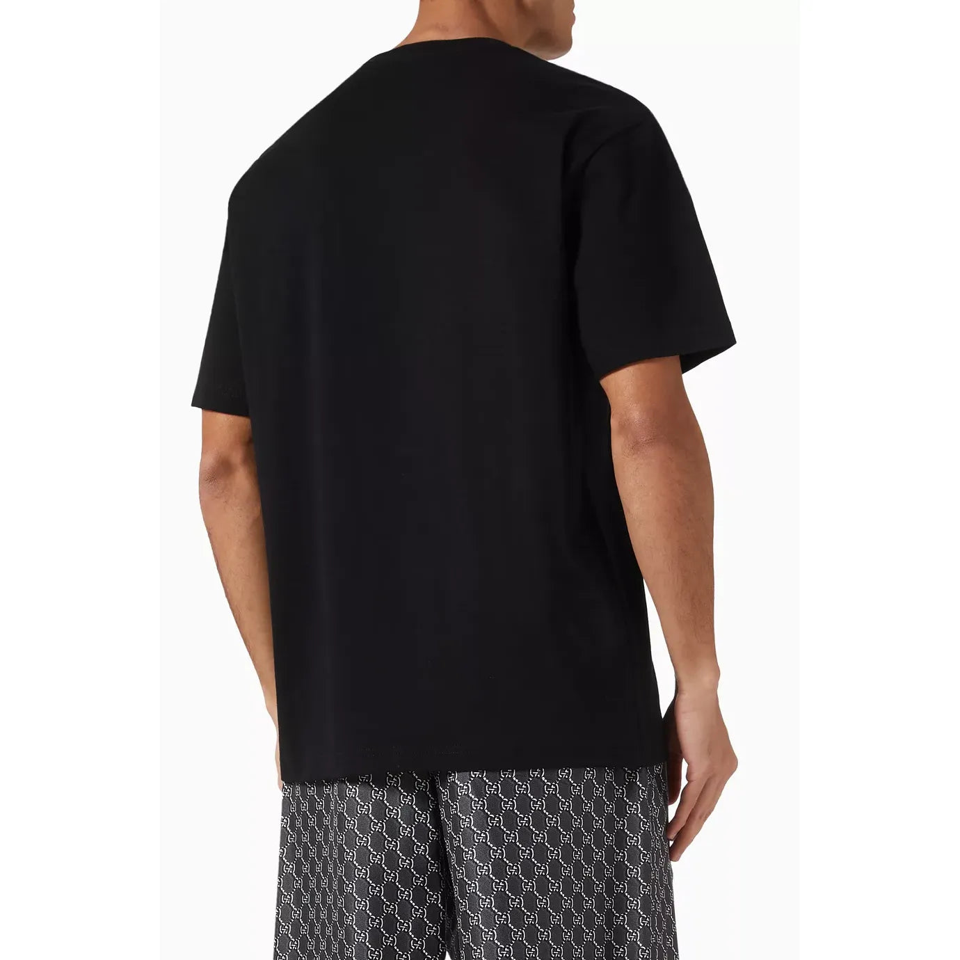 T-Shirt Gucci - Logo Brodé - Noir