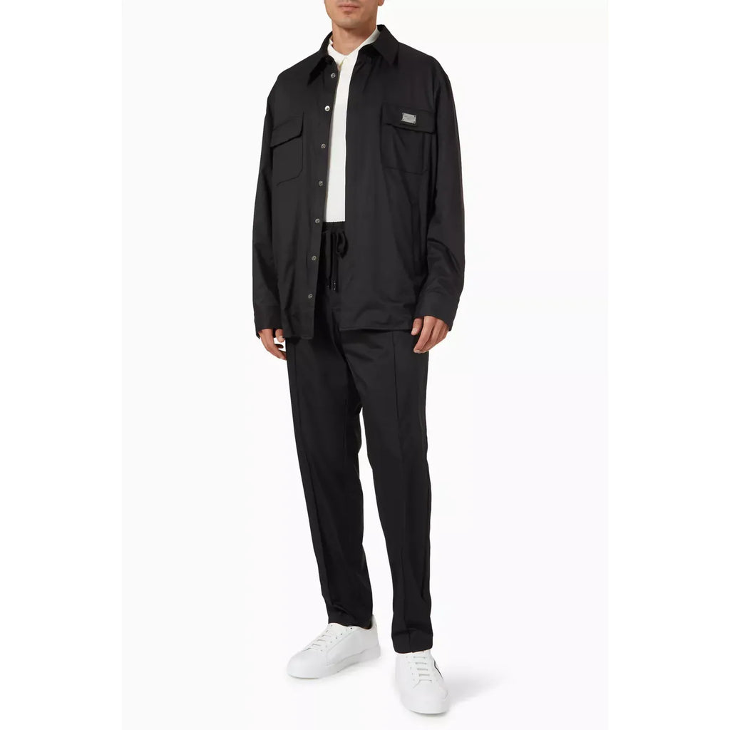 Chemise Dolce & Gabbana - à patch logo - Noir