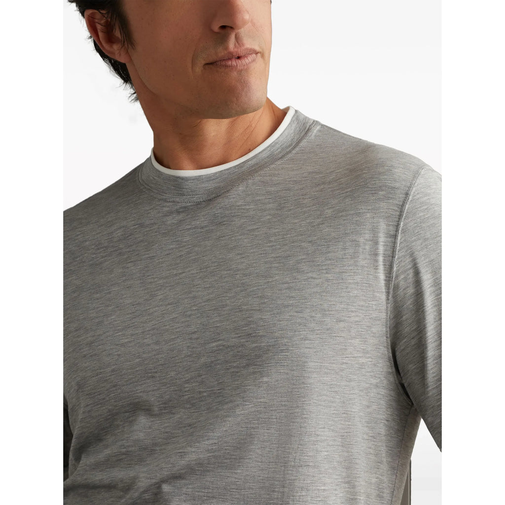 T-Shirt Brunello Cucinelli - Coton - Gris