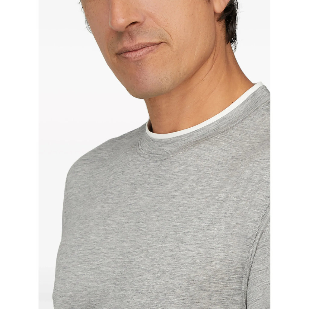 T-Shirt Brunello Cucinelli - Coton - Gris
