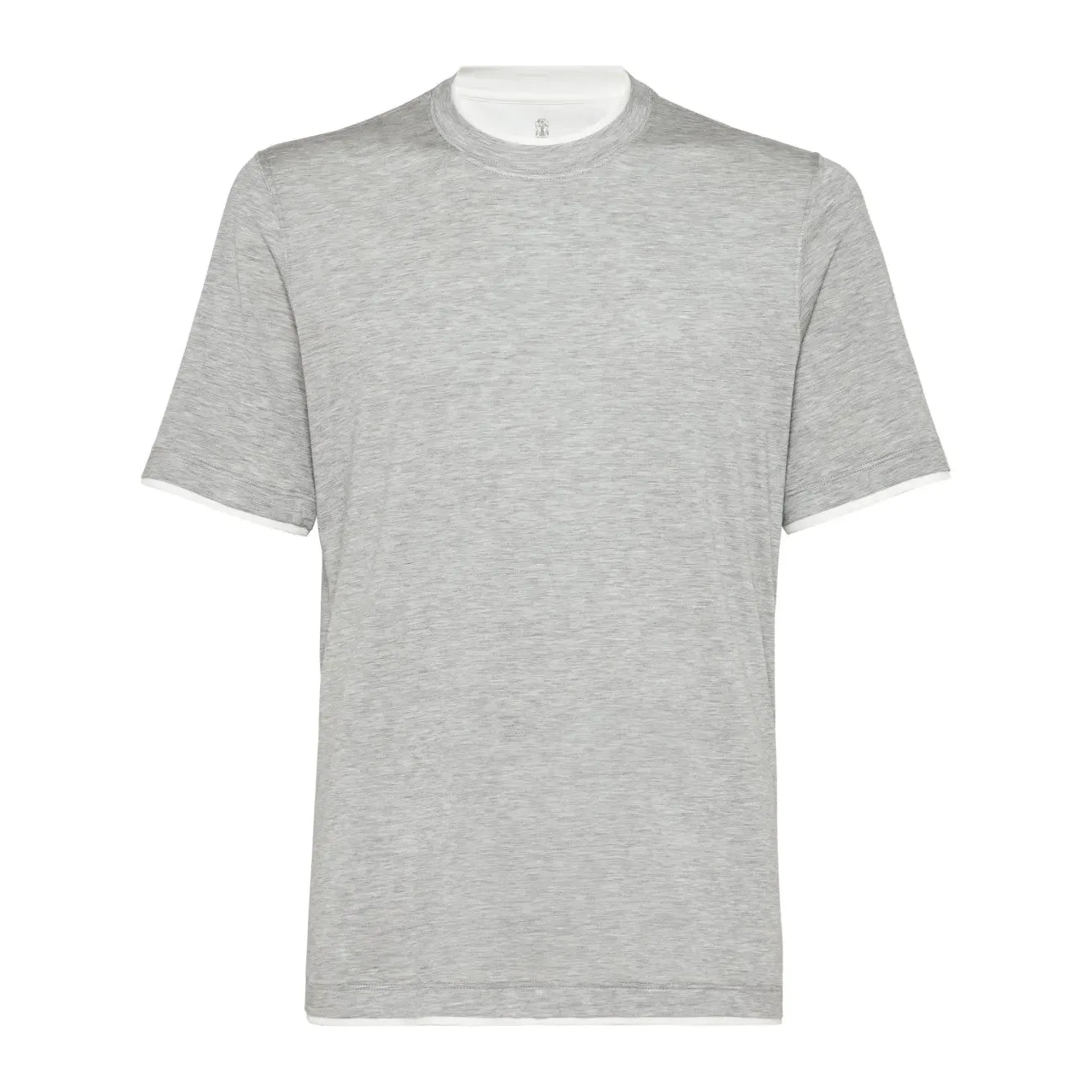 T-Shirt Brunello Cucinelli - Coton - Gris
