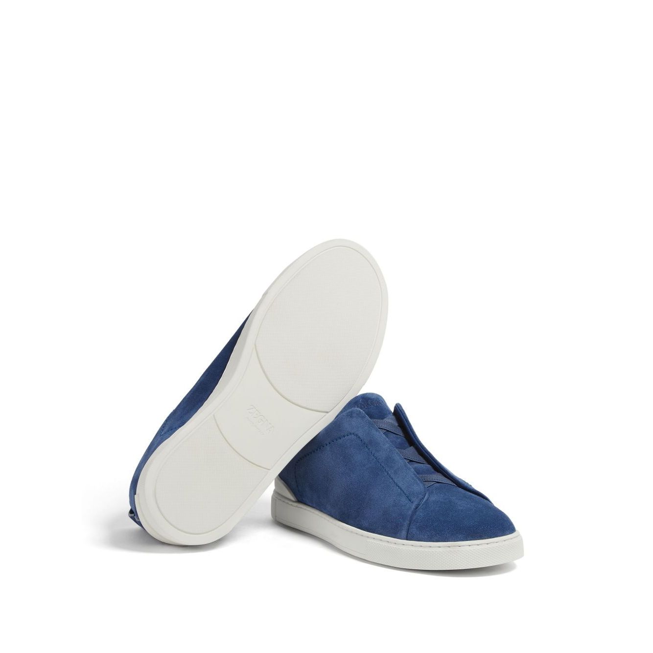 Espadrilles Zegna - Triple Stitch™ - Daim - Bleu