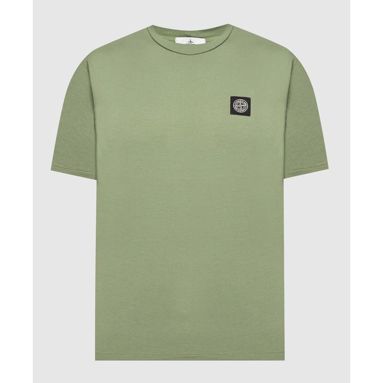T-Shirt Stone Island - À patch logo - Vert Militaire