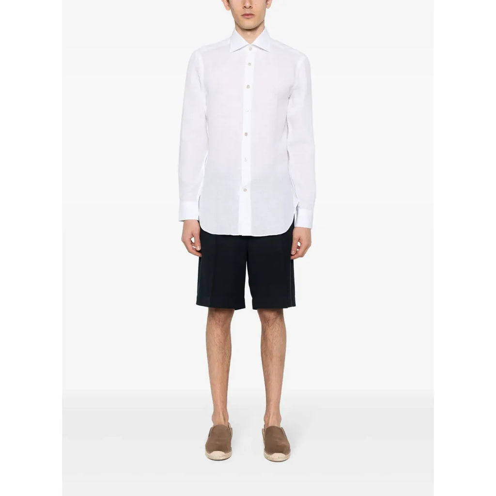 Chemise Kiton - À Boutonnière sur le devant - Blanc