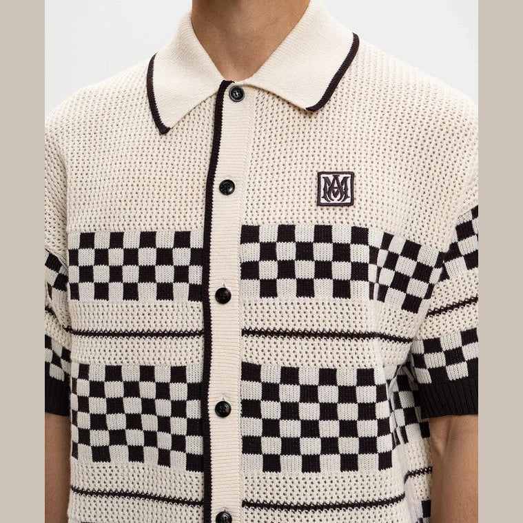 Ensemble Amiri - Laine - Blanc / Brun