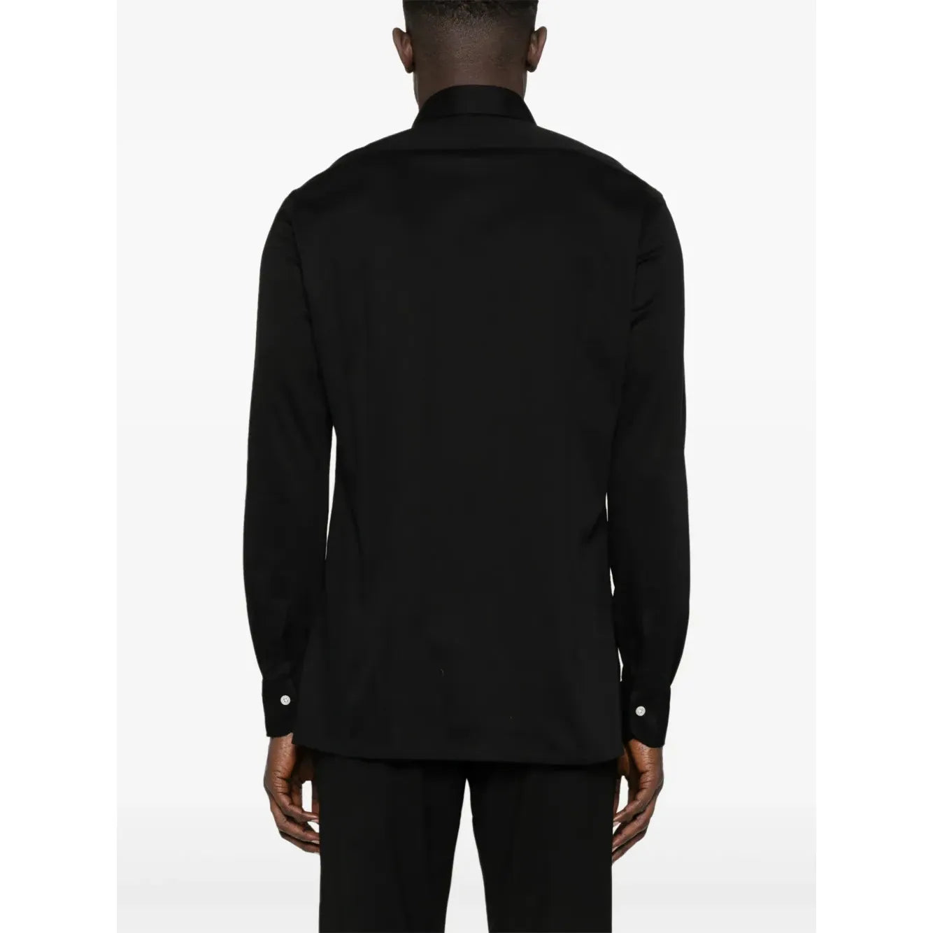 Chemise Kiton - À Boutonnière sur le devant - Noir