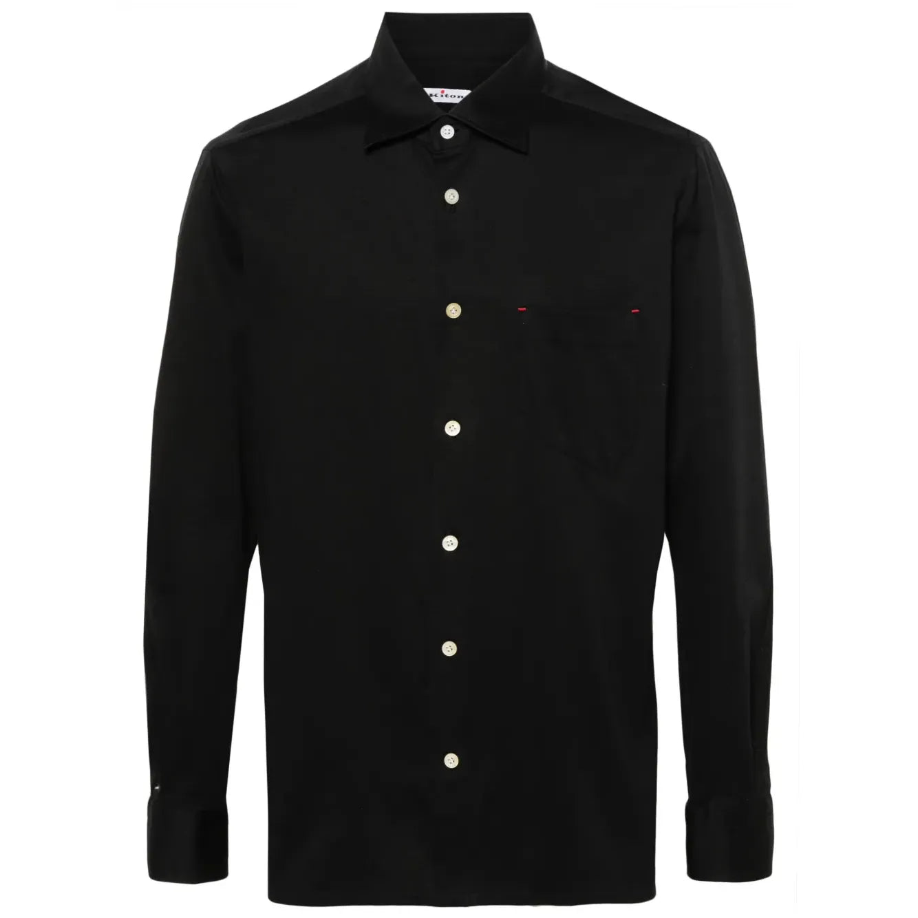 Chemise Kiton - À Boutonnière sur le devant - Noir