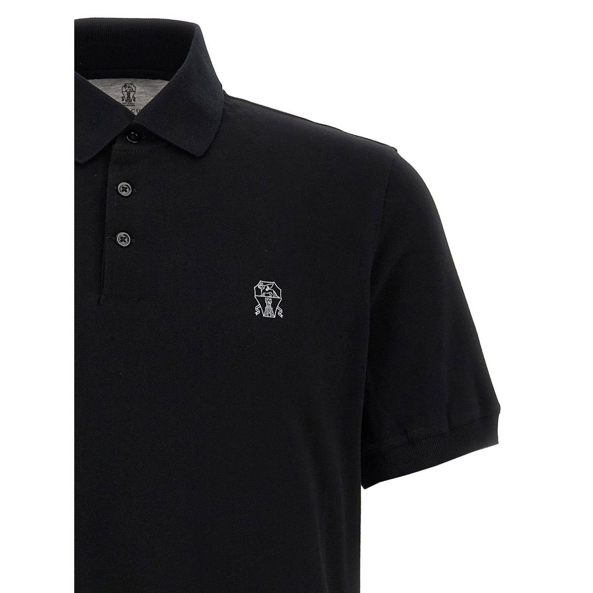 Polo Brunello Cucinelli - Coton - Noir