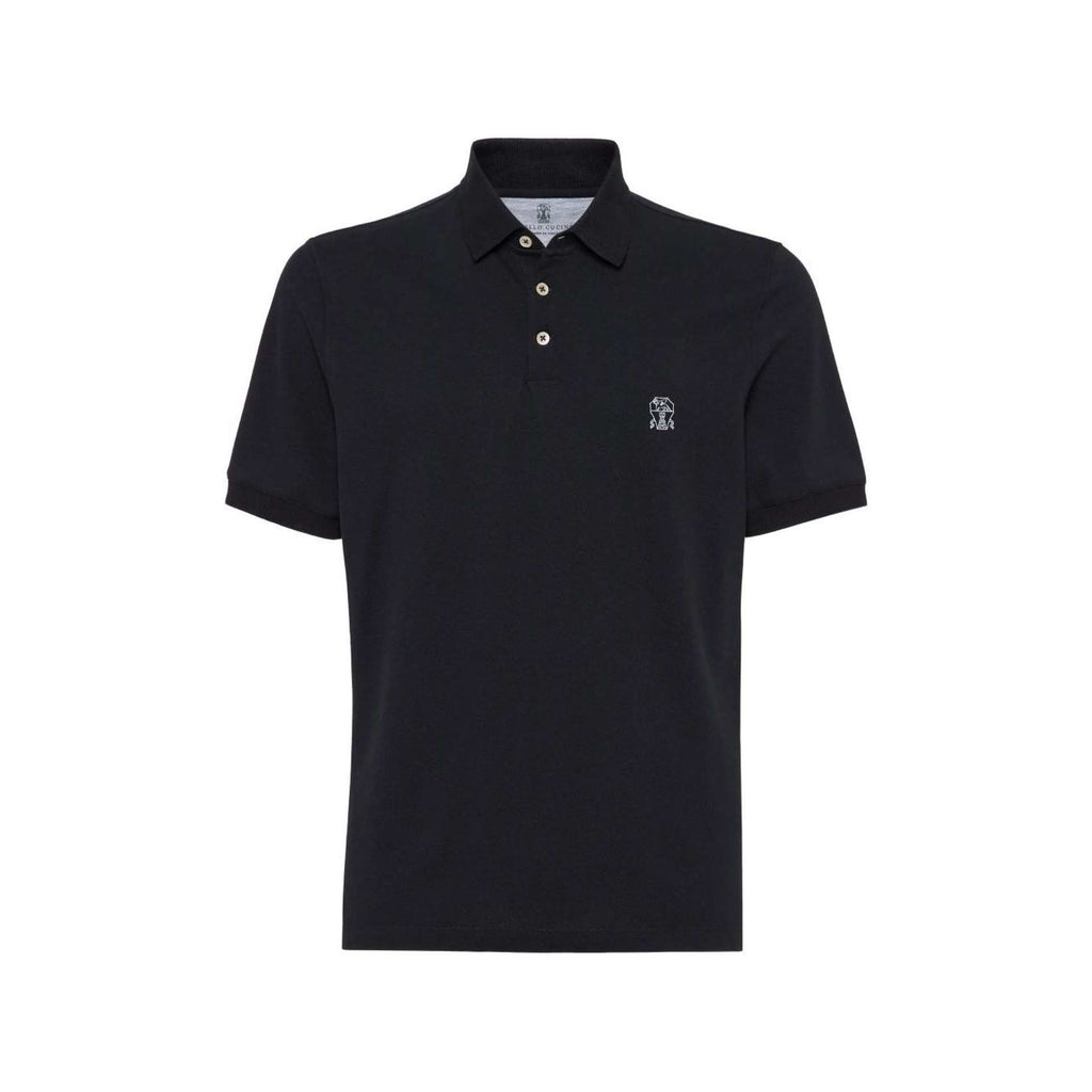 Polo Brunello Cucinelli - Coton - Noir