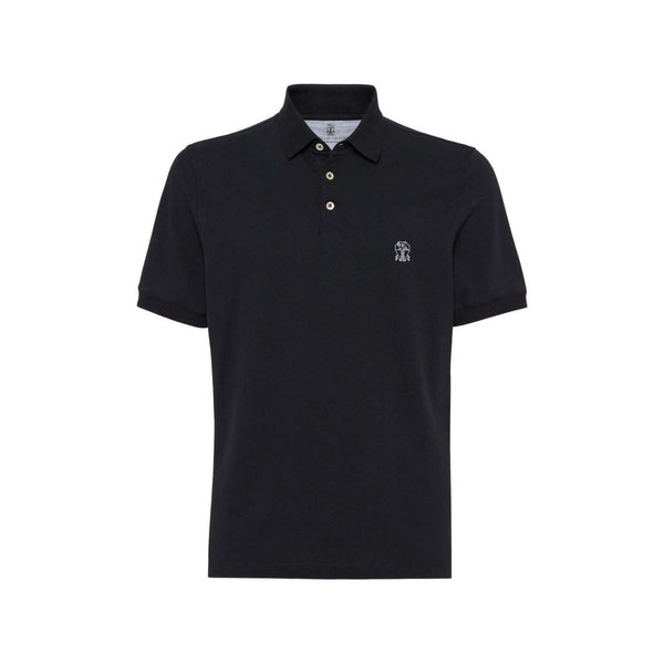 Polo Brunello Cucinelli - Coton - Noir