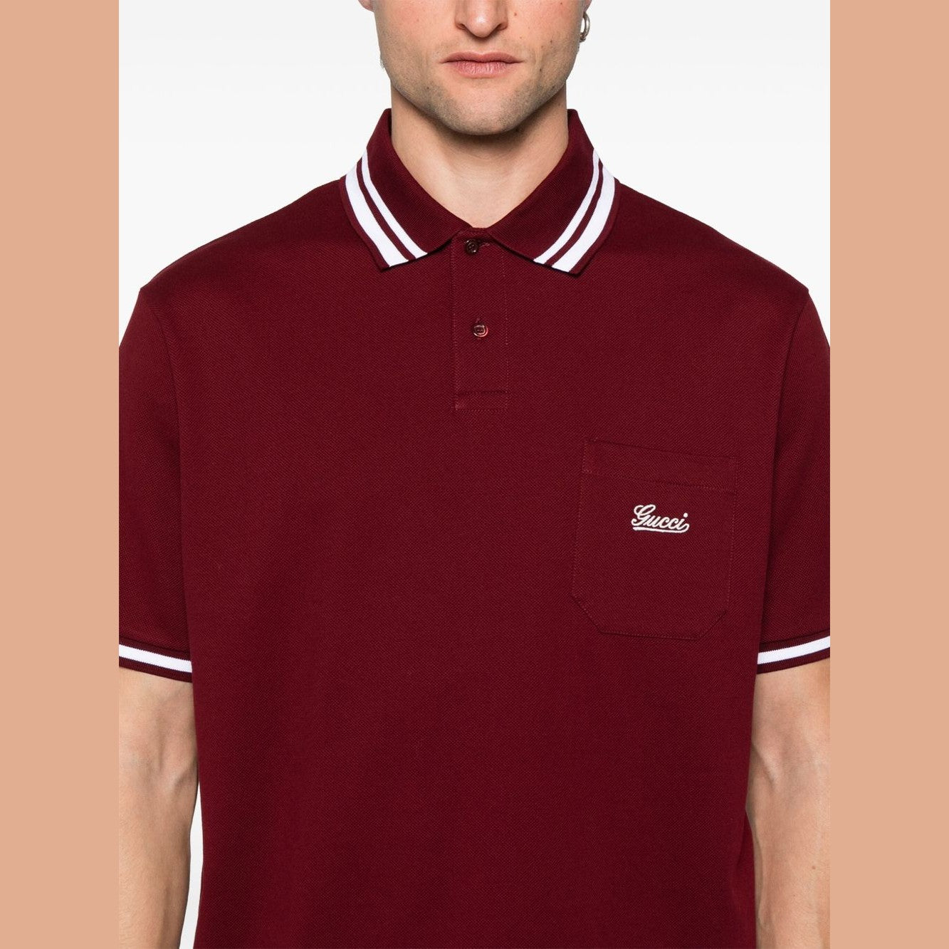 Polo Gucci - Coton - Bordeaux