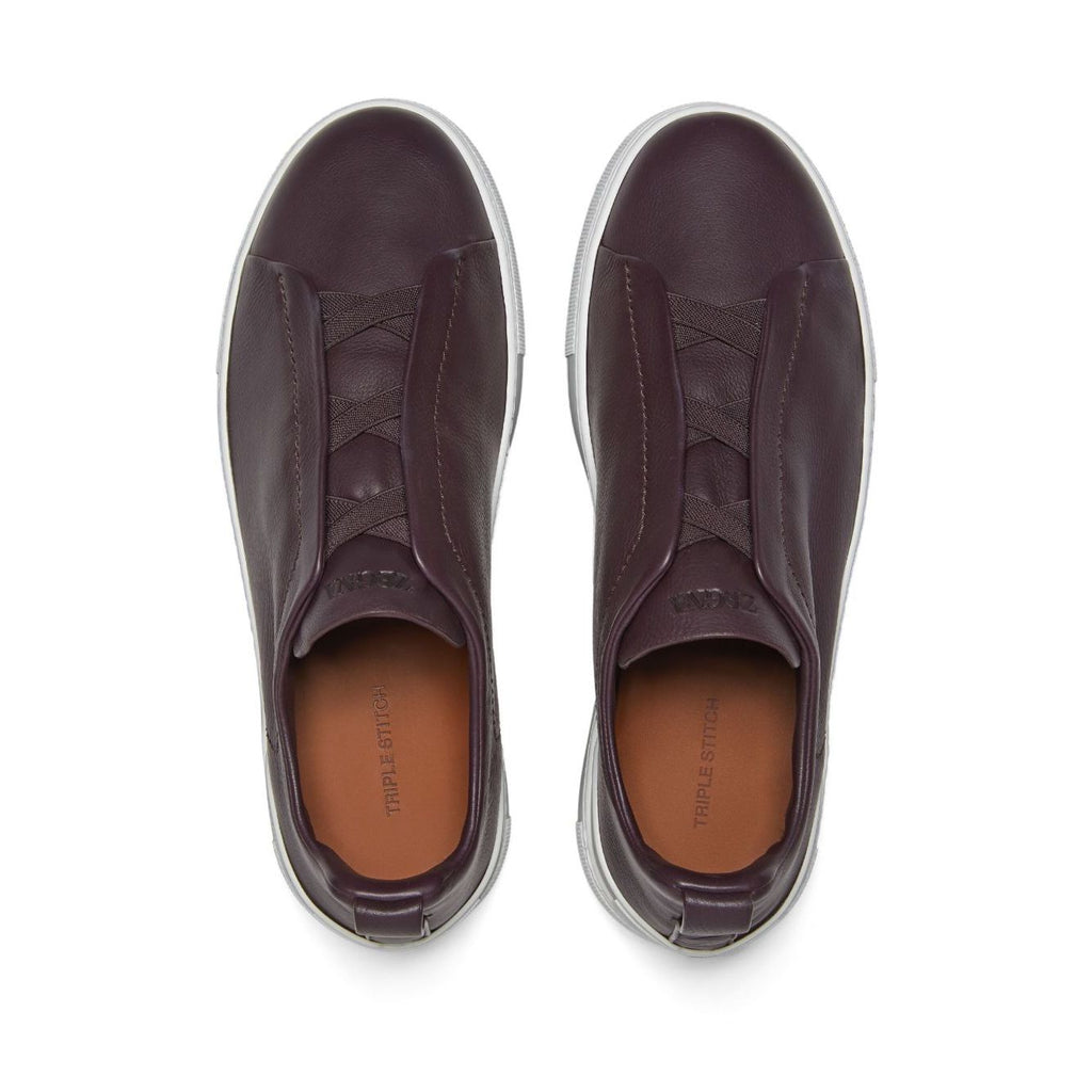 Espadrilles Zegna - Triple Stitch™ - Cuir de Cerf - Violet Foncé