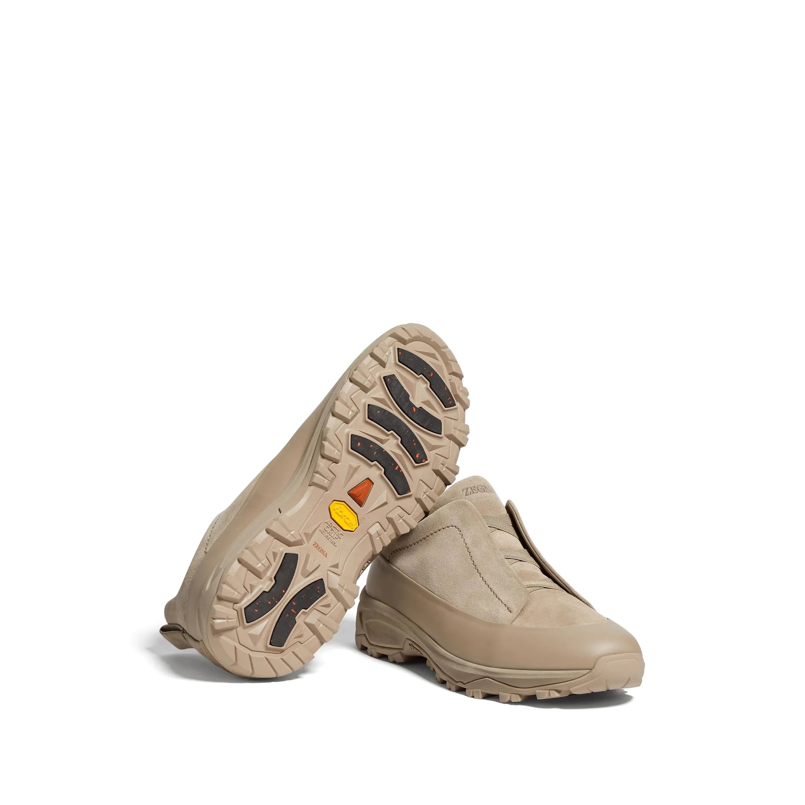 Espadrilles Zegna - Triple Stitch™ - Monte en Cuir et Veau Velours - Beige