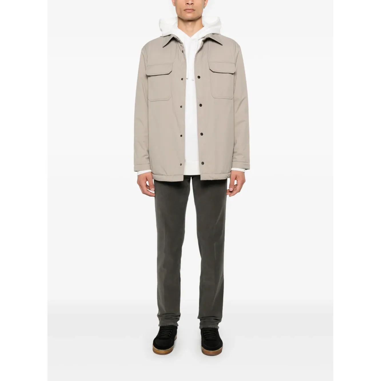 Jacket Kiton - Padded Twill - Beige