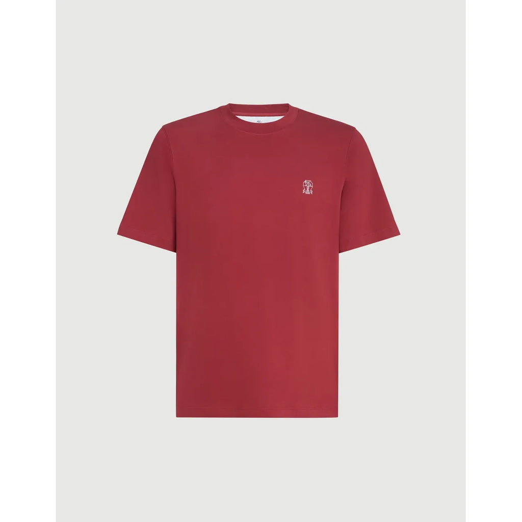 T-Shirt Brunello Cucinelli - Coton - Bordeaux