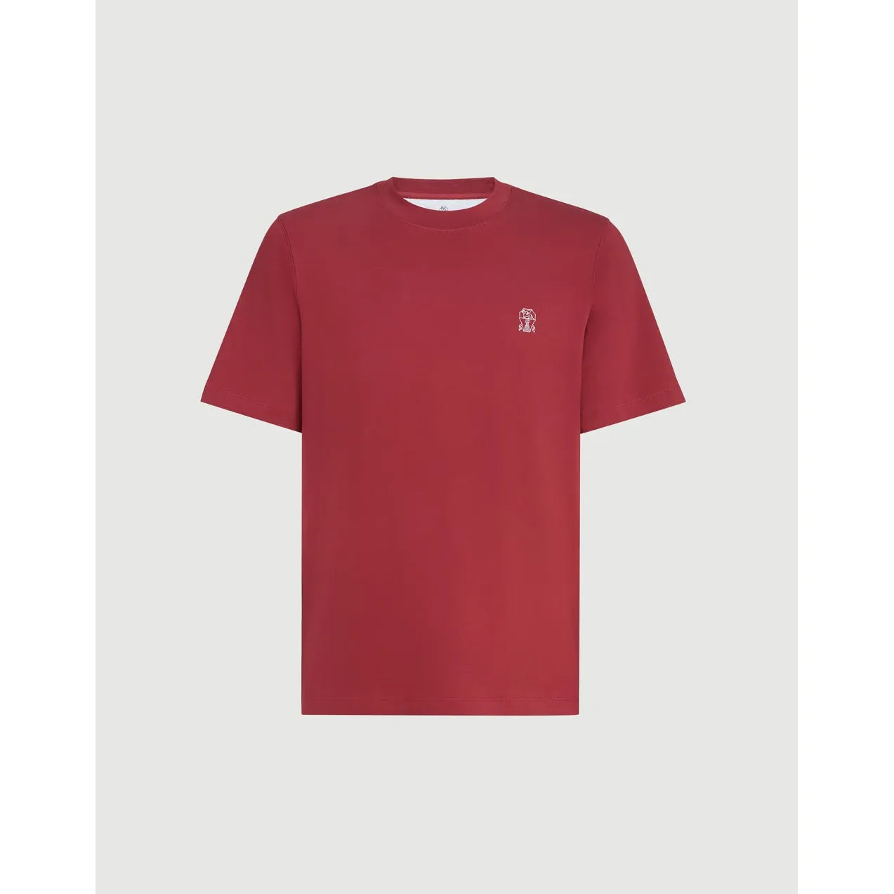 T-Shirt Brunello Cucinelli - Coton - Bordeaux