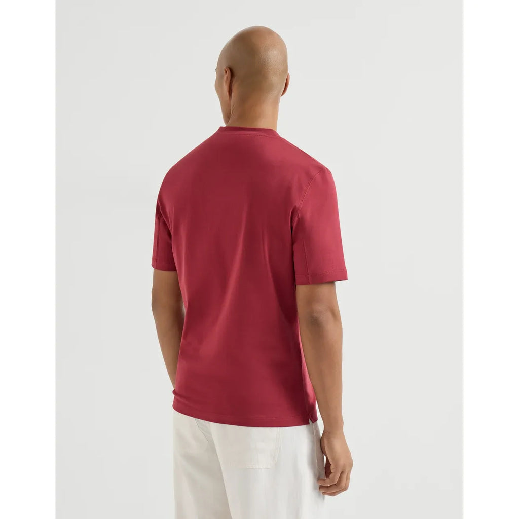 T-Shirt Brunello Cucinelli - Coton - Bordeaux