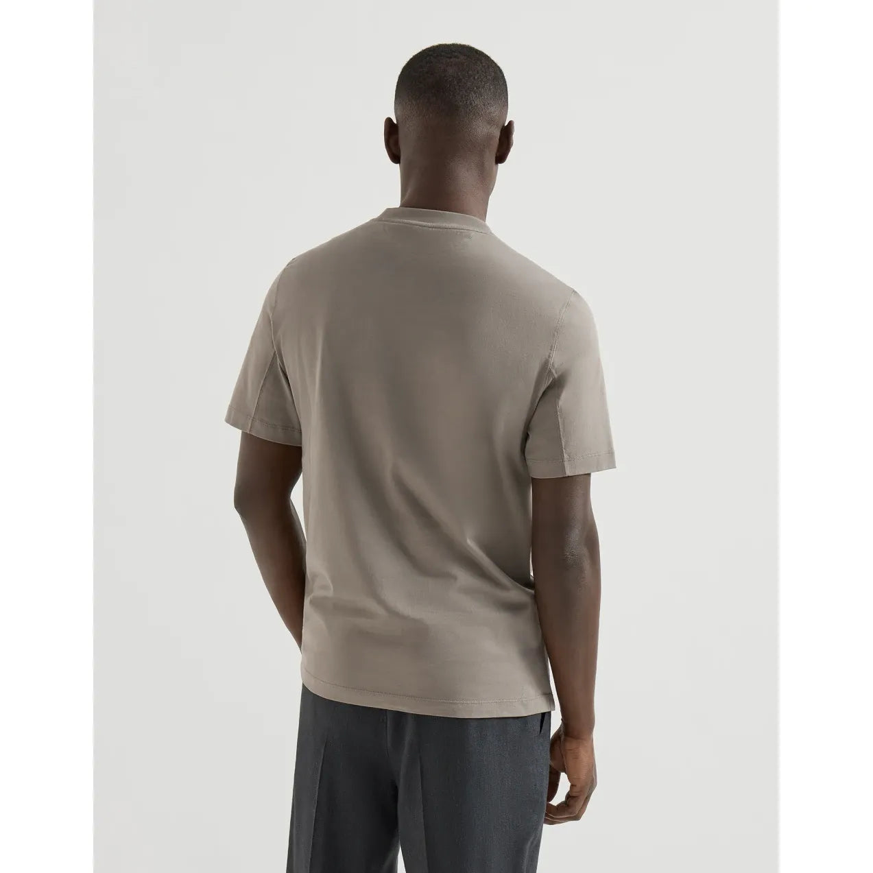T-Shirt Brunello Cucinelli - Coton - Khaki