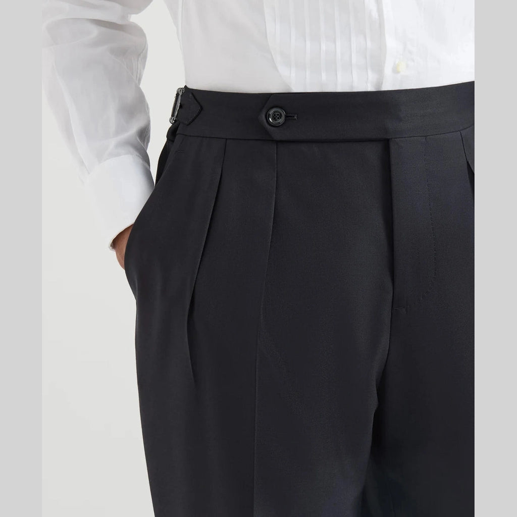 Pantalon Brunello Cucinelli - À double Pli - Bleu Marine