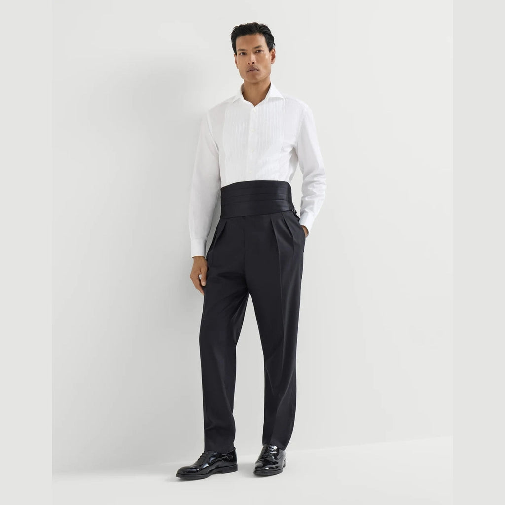 Pantalon Brunello Cucinelli - À double Pli - Bleu Marine