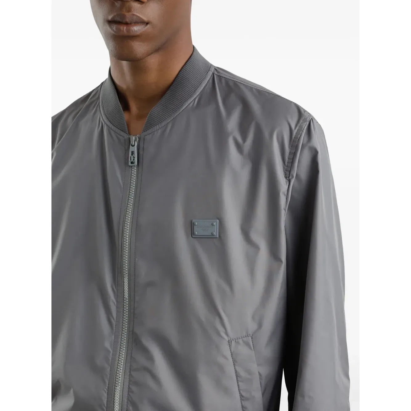 Bomber Dolce & Gabbana - Nylon - Gris