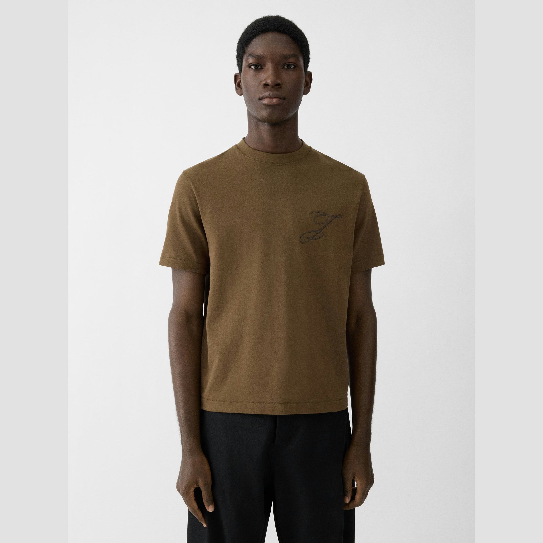 T-Shirt Jacquemus - Logos Brodés - Khaki