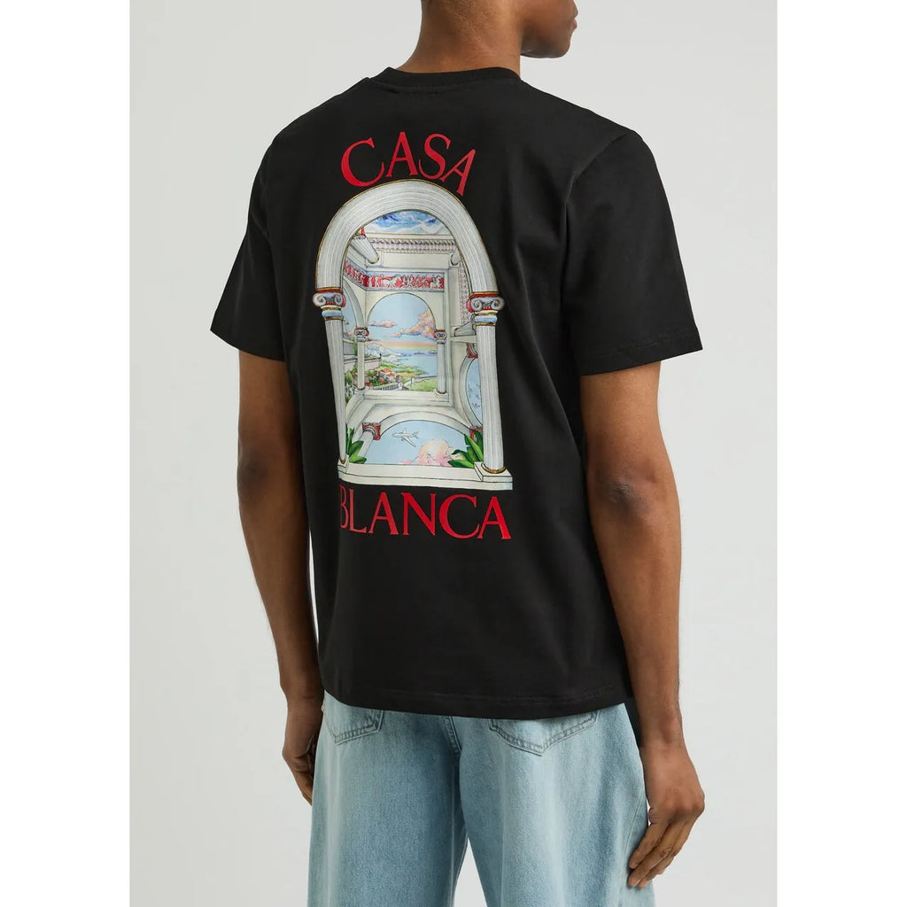 T-Shirt Casablanca - Le Passage - Noir