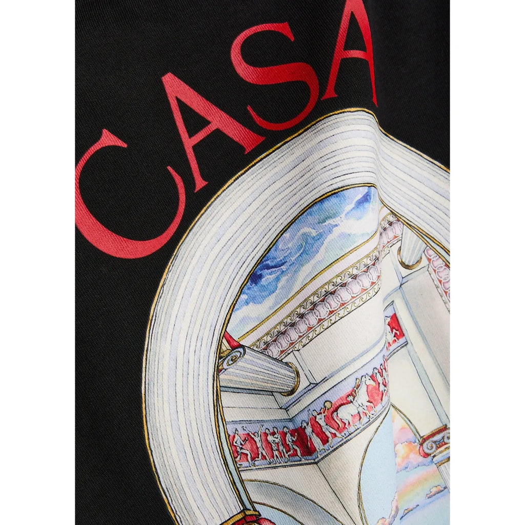 T-Shirt Casablanca - Le Passage - Noir