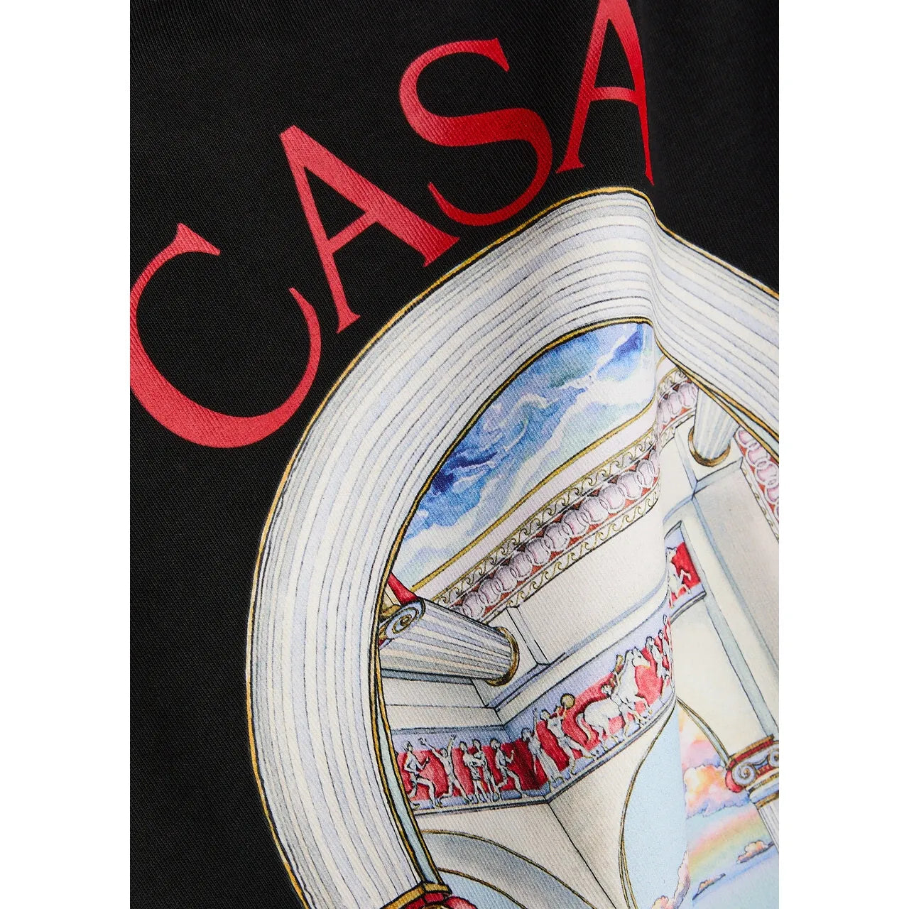 T-Shirt Casablanca - Le Passage - Noir