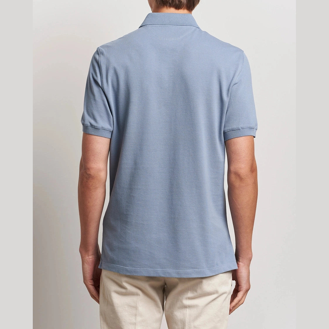 Polo Brunello Cucinelli - Coton - Bleu Ciel
