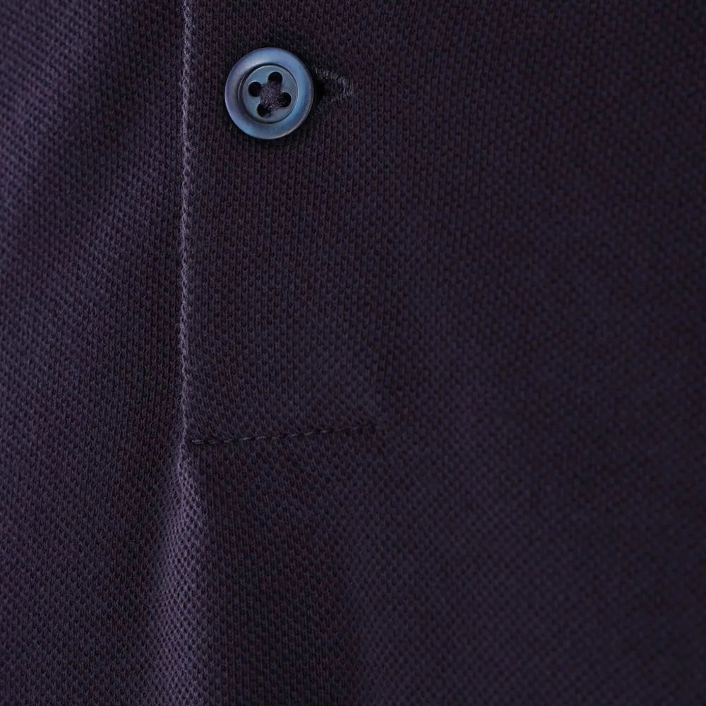 Polo Brunello Cucinelli - Coton - Bleu Marine