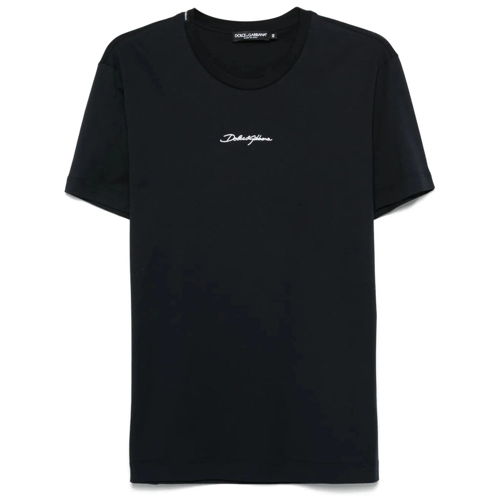 T-Shirt Dolce & Gabbana - Coton à logo - Bleu Marine