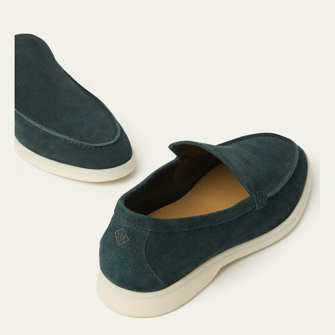 Mocassins Loro piana - Summer Walk Loafer - Vert Foncé