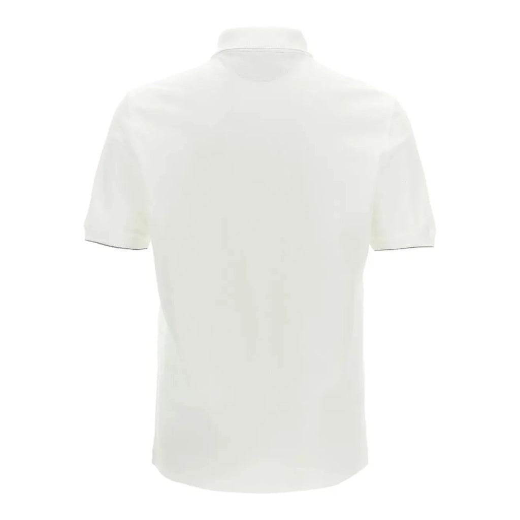 Polo Brunello Cucinell - Coton - Blanc