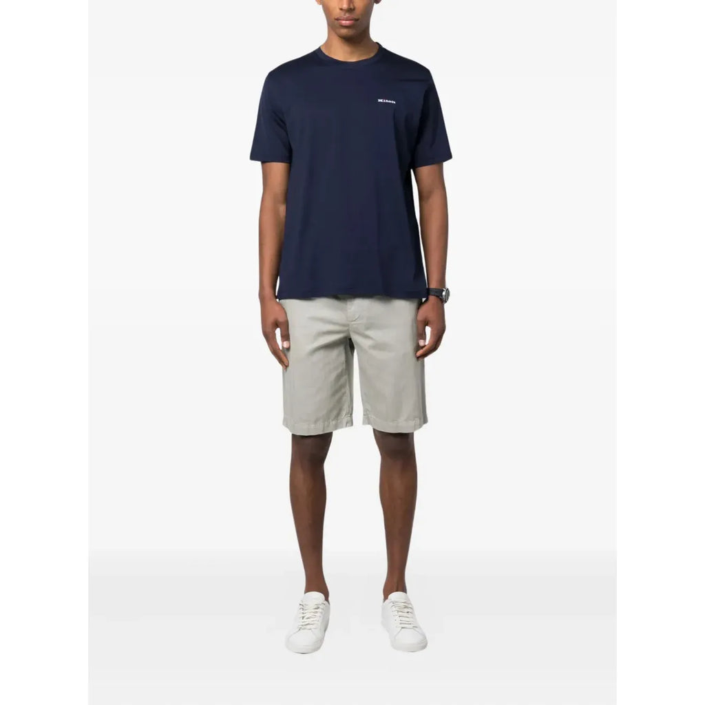 T-Shirt Kiton - Coton - Bleu Marine