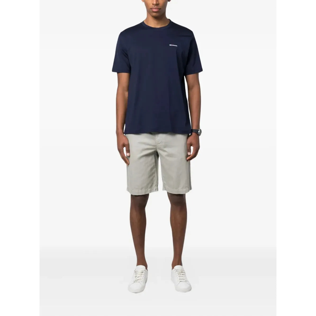 T-Shirt Kiton - Coton - Bleu Marine