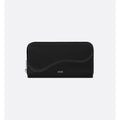 Portefeuille Dior - zippé long Saddle - Noir