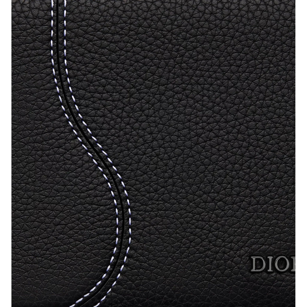 Portefeuille Dior - À deux volets Saddle - Noir