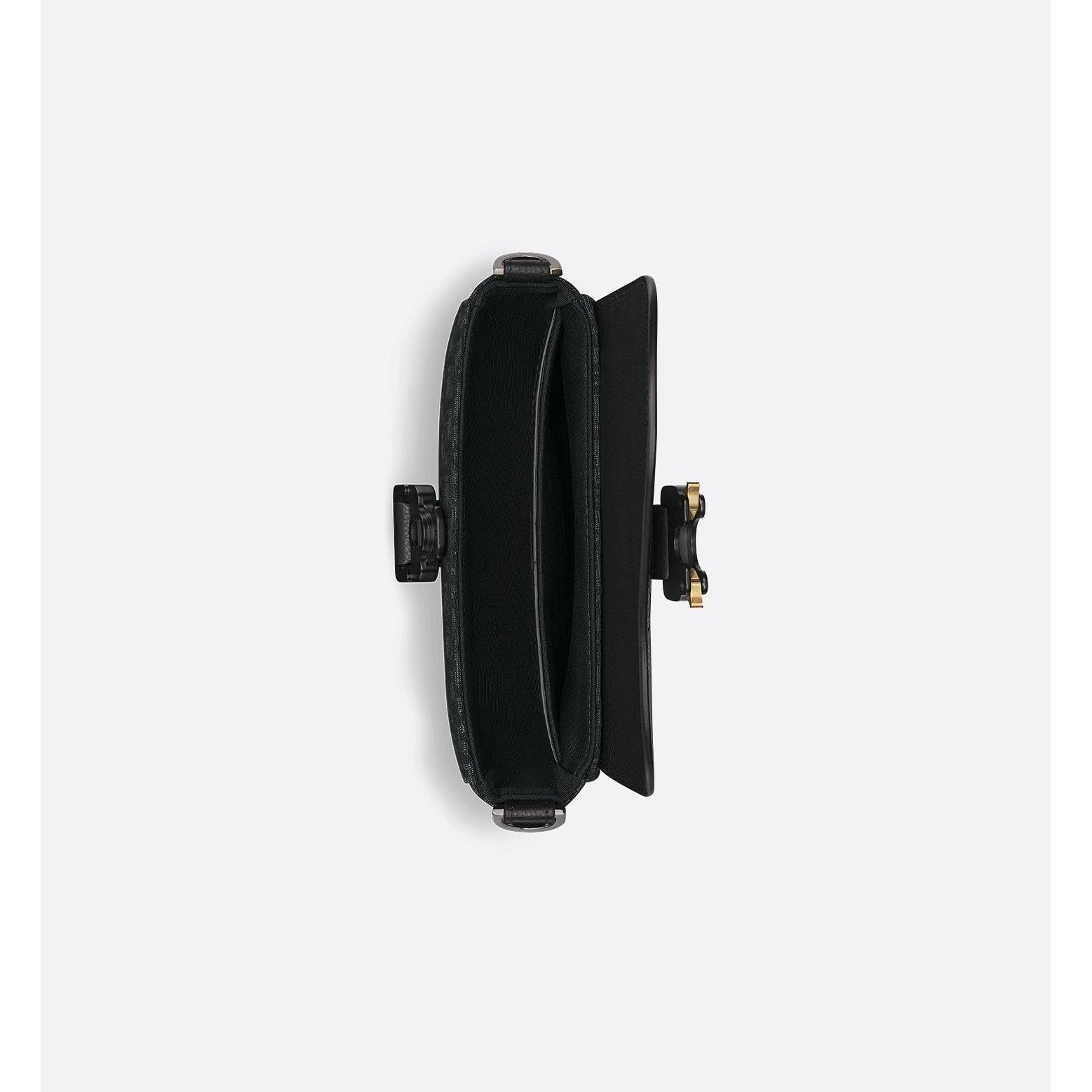 Sacoche Dior - Messenger à rabat Noir - Bleu Foncé