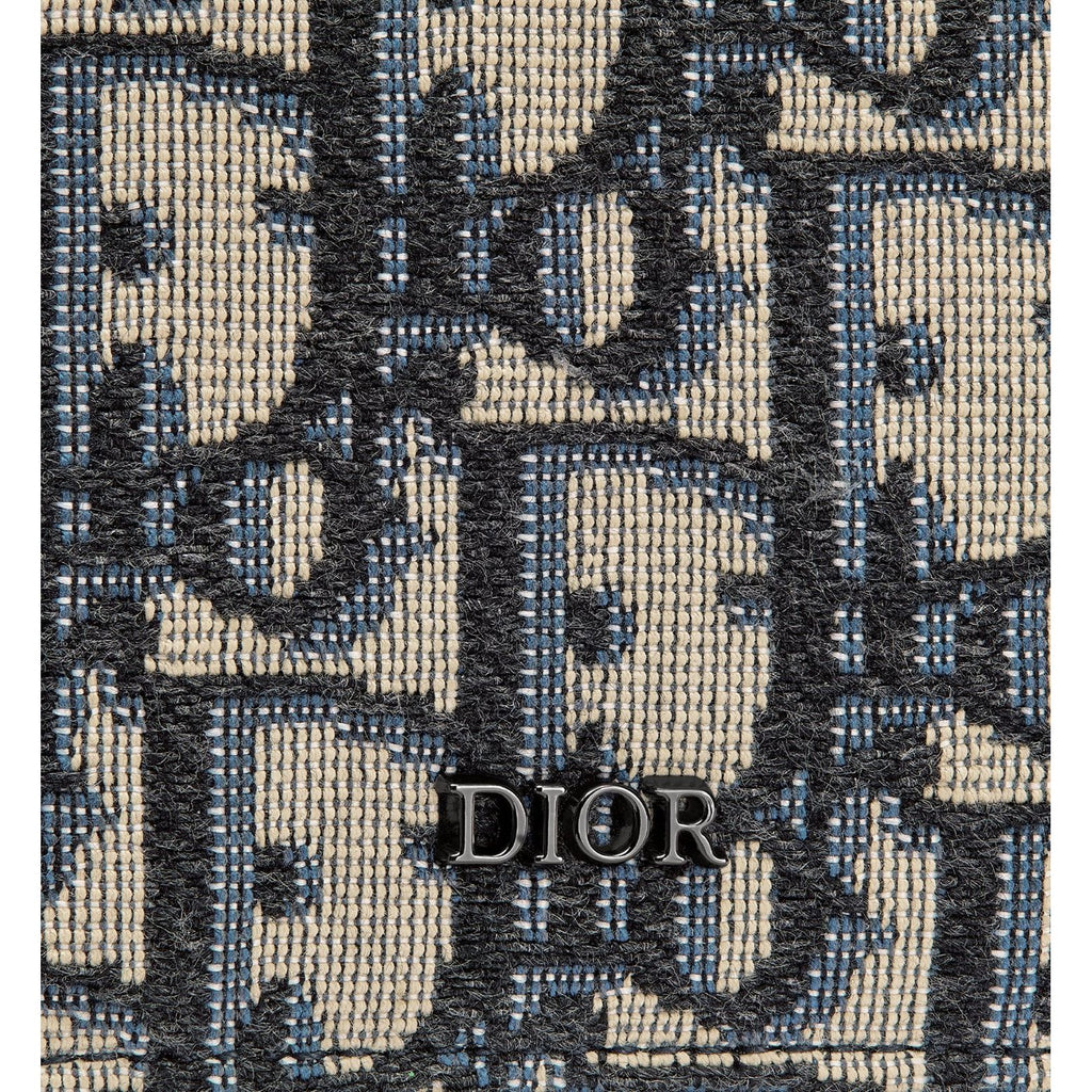 Porte-cartes Dior - à deux volets Saddle - Oblique beige et noir