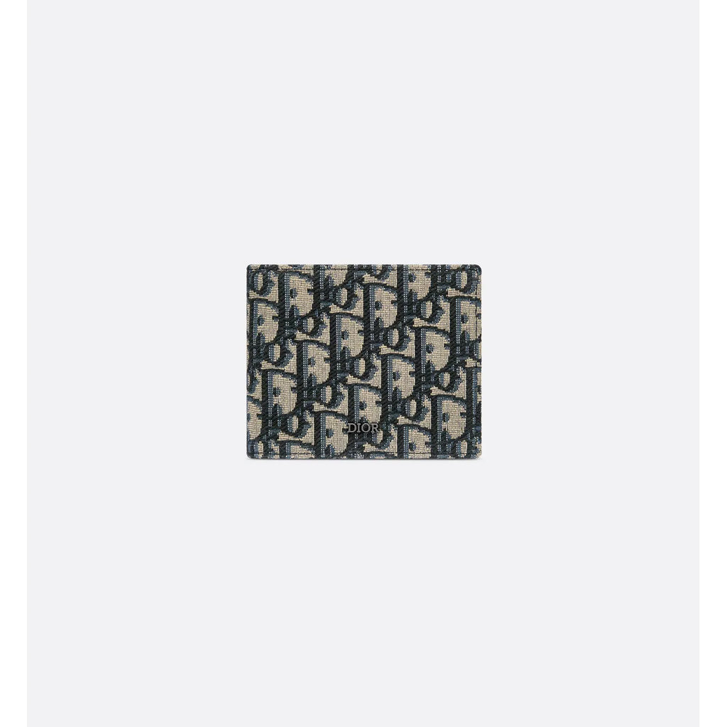 Portefeuille Dior - À deux volets - Beige et noir