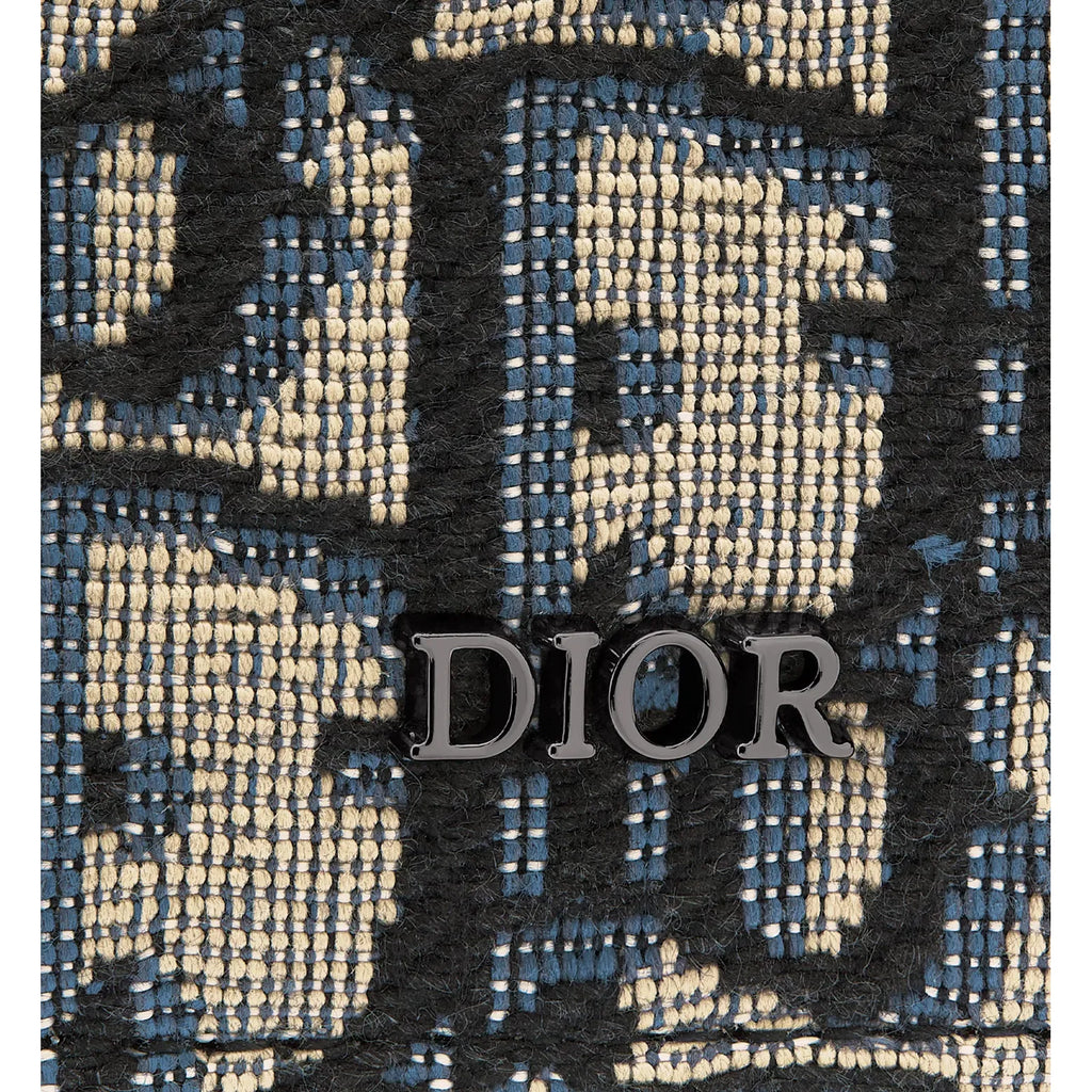 Portefeuille Dior - À deux volets - Beige et noir