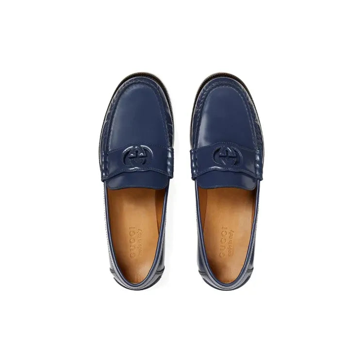 Mocassins Gucci - Interlocking G - Bleu Marine