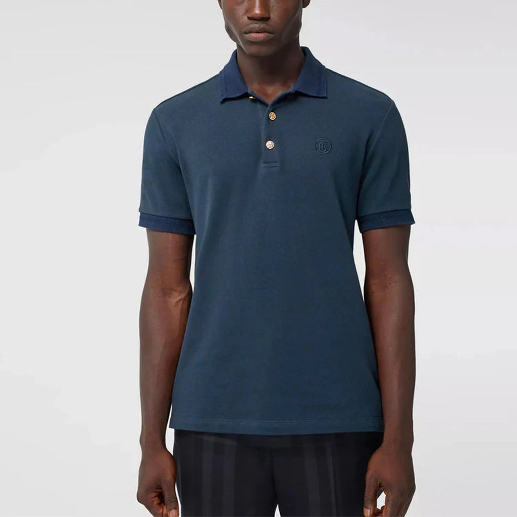 Polo Burberry - Coton - Bleu Marine