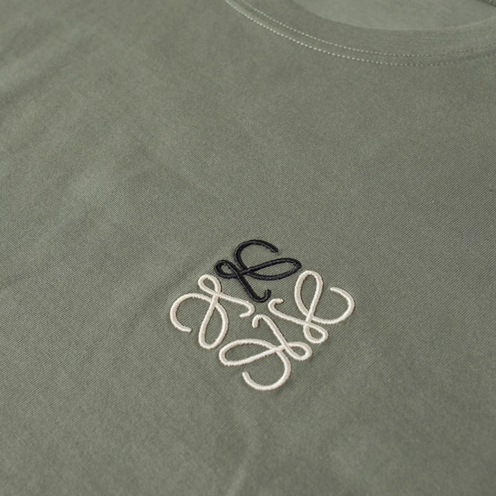 T-Shirt Loewe - Coton - Vert Militaire